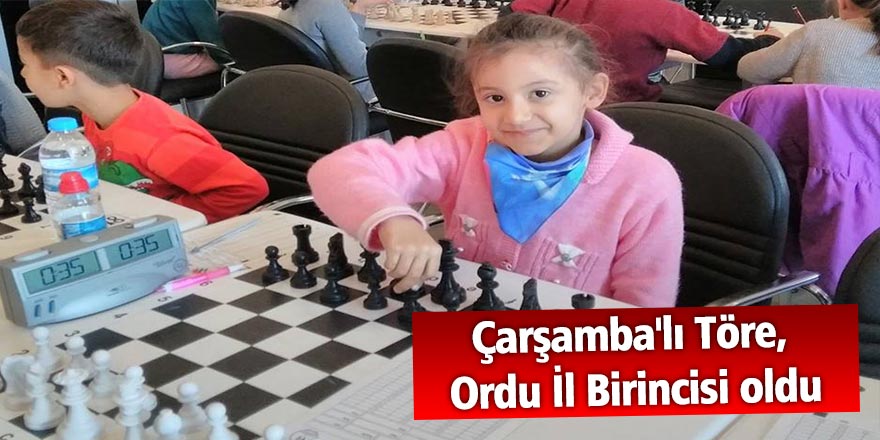 Çarşamba'lı Töre, Ordu İl Birincisi oldu