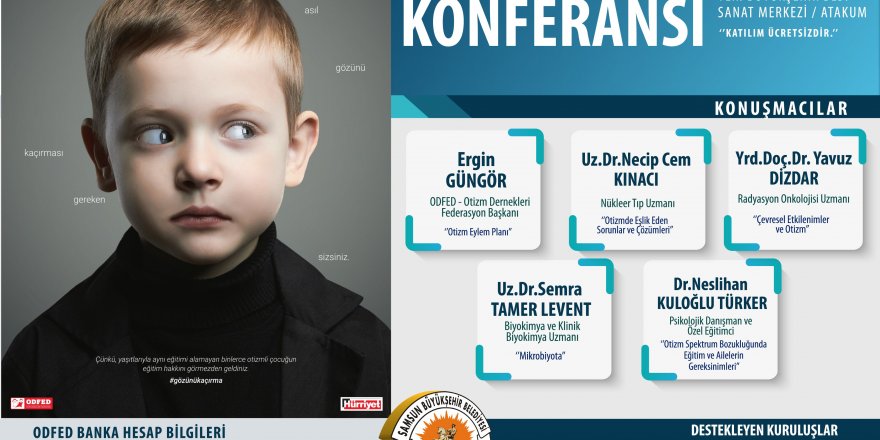 Samsun'da "Otizm Konferansı" yapılacak