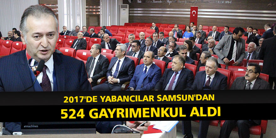 2017'de yabancılar Samsun'dan 524 gayrimenkul aldı