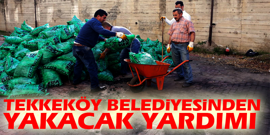 Tekkeköy Belediyesinden yakacak yardımı