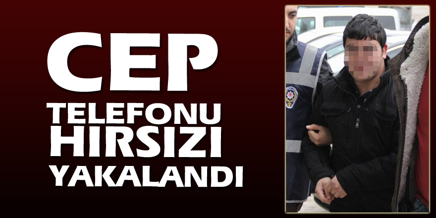 Cep telefonu hırsızı yakalandı