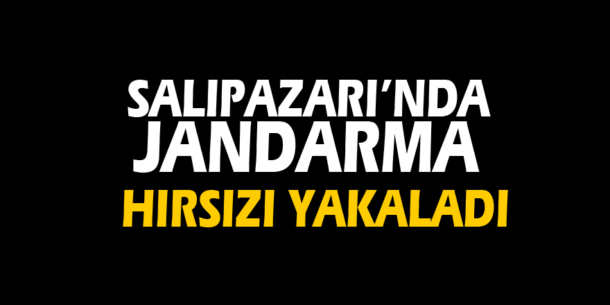 Salıpazarı’nda Jandarma hırsızı yakaladı