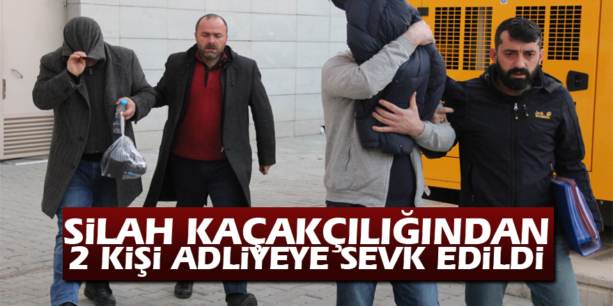 Samsun'da silah kaçakçılığından 2 kişi adliyeye sevk edildi