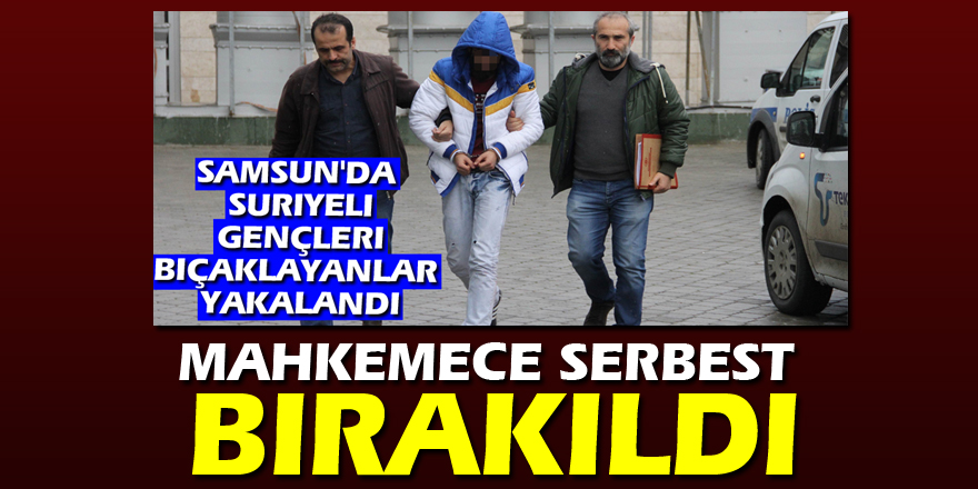 Samsun'da Suriyeli gençleri bıçaklayanlar mahkemece serbest