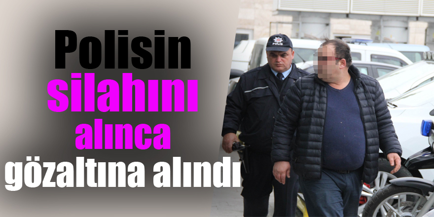 Polisin tuvalette unuttuğu silahı alınca gözaltına alındı