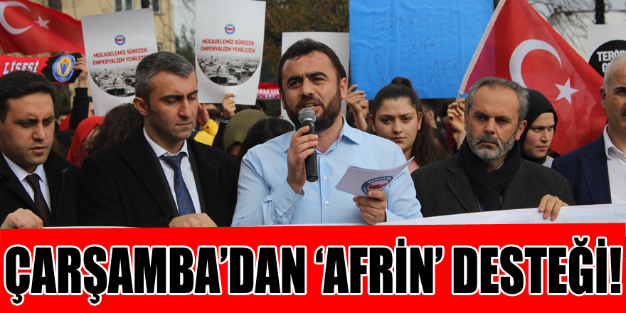 ÇARŞAMBA’DAN ‘AFRİN’ DESTEĞİ!