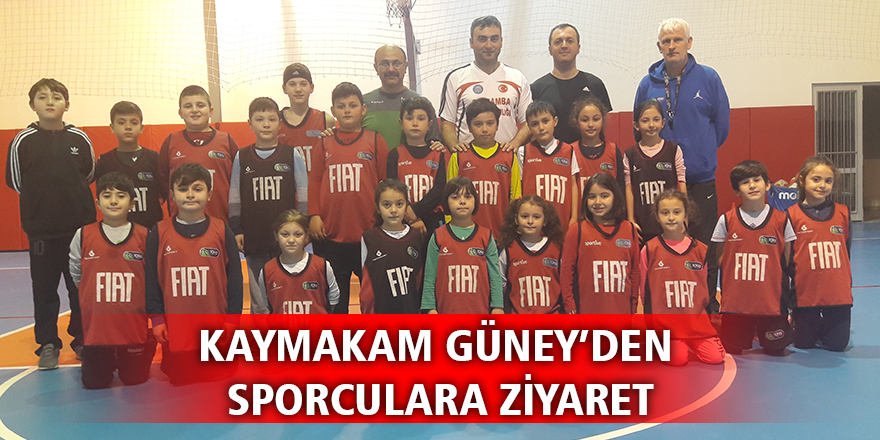 Kaymakam Güney’den Sporculara Ziyaret