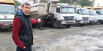 Samsun'da park halindeki 4 tırın aküsü çalındı