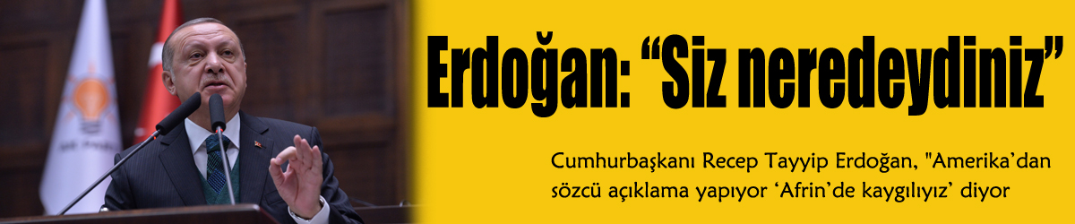 Erdoğan: “Siz neredeydiniz”