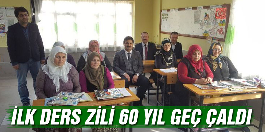 İLK DERS ZİLİ 60 YIL GEÇ ÇALDI