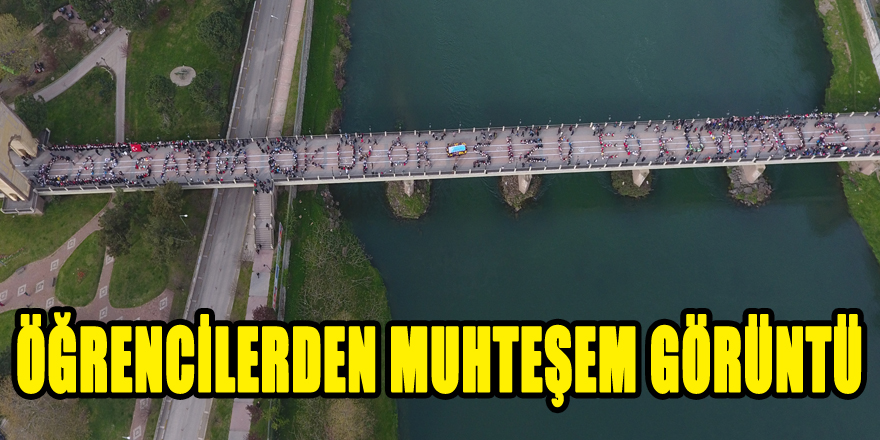 ÖĞRENCİLERDEN MUHTEŞEM GÖRÜNTÜ