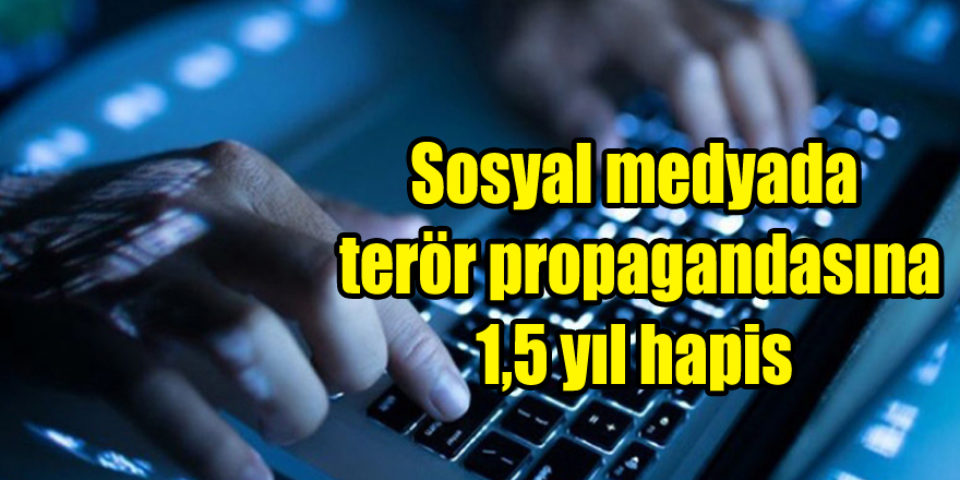 Sosyal medyada terör propagandasına 1,5 yıl hapis