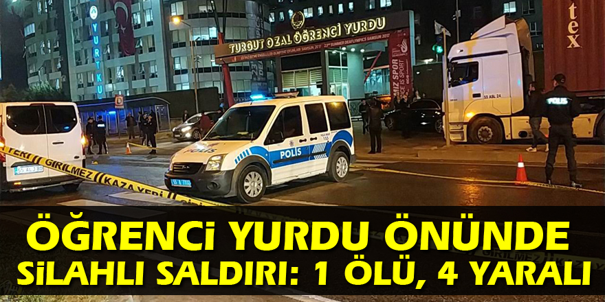 Samsun'da öğrenci yurdu önünde silahlı saldırı: 1 ölü, 4 yaralı