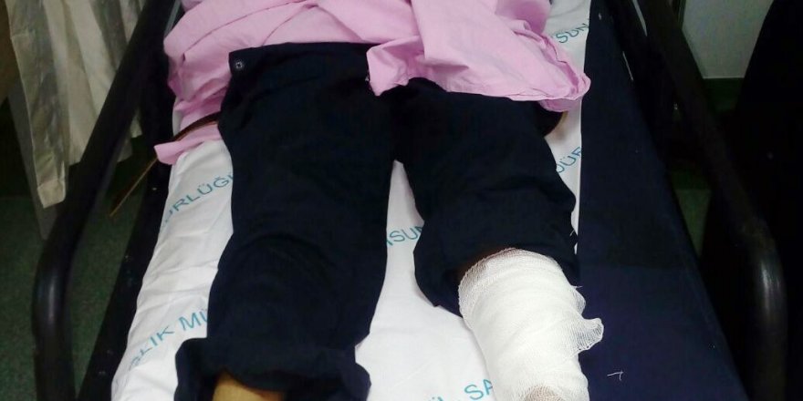 Otomobilin çarptığı Iraklı çocuk yaralandı 