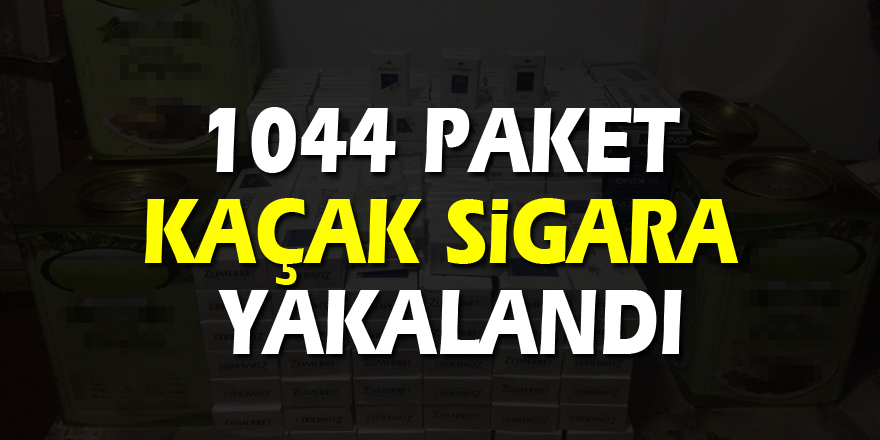 1044 paket kaçak sigara yakalandı
