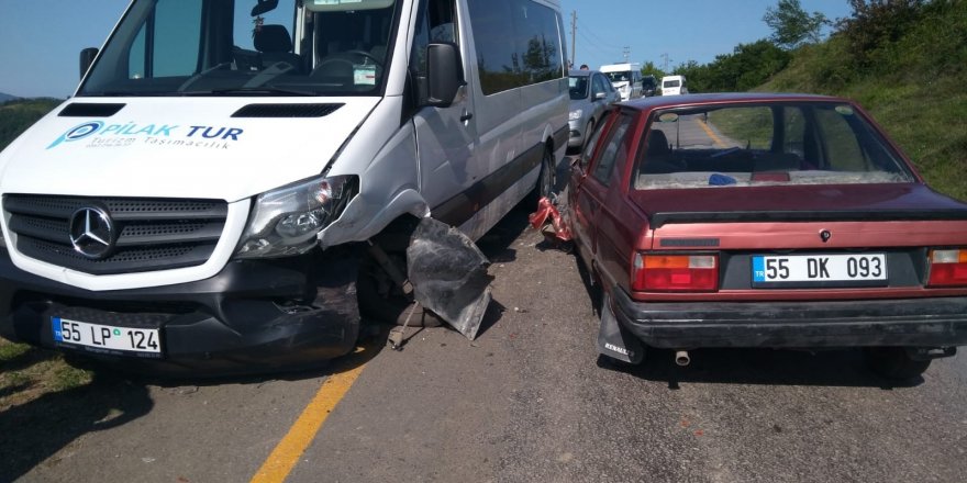 Samsun'da trafik kazası: 6 yaralı 