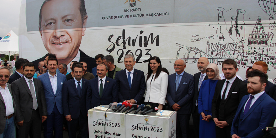 "Şehrim 2023" otobüsü Samsun'da