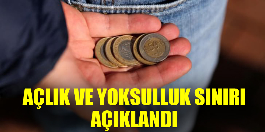 Açlık ve Yoksulluk sınırı açıklandı