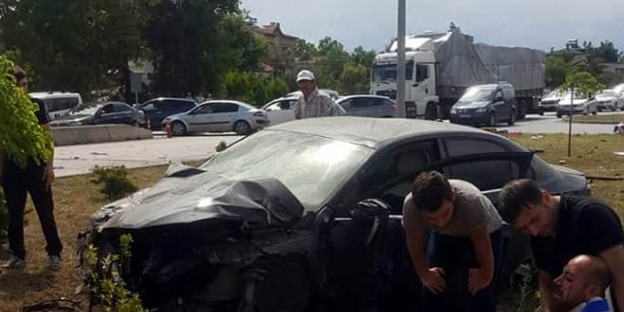 Samsun'da trafik kazası: 2 yaralı