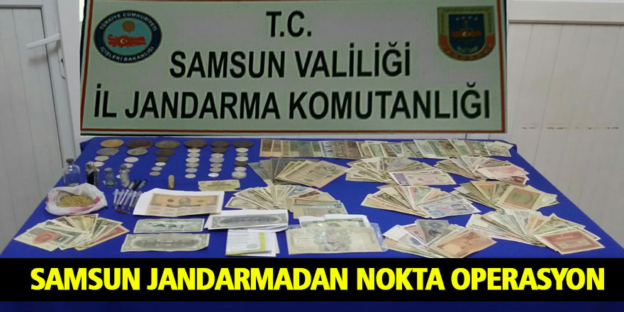 Samsun Jandarmadan Nokta Operasyon