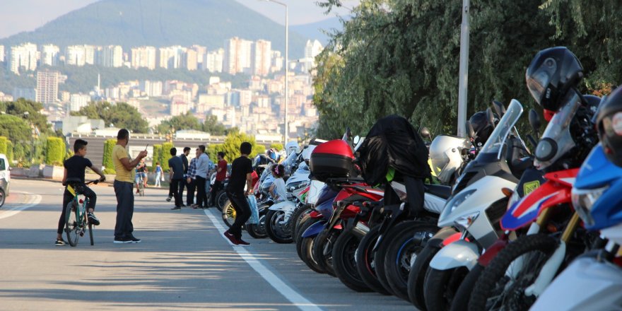Samsun'da motosiklet şov