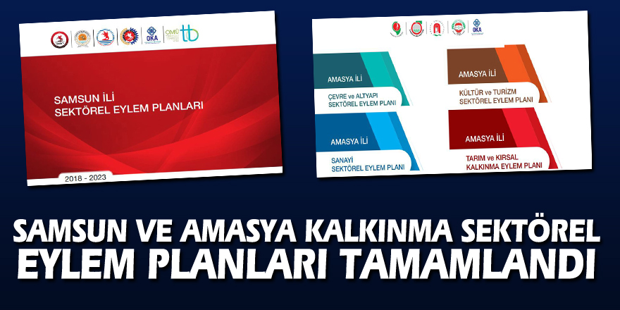 Samsun ve Amasya Kalkınma Sektörel Eylem Planları tamamlandı.