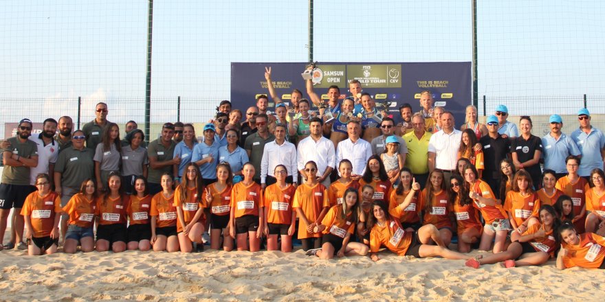  FIVB Plaj Voleybolu Dünya Turu'nun 1 yıldızlı Samsun etabı sona erdi 