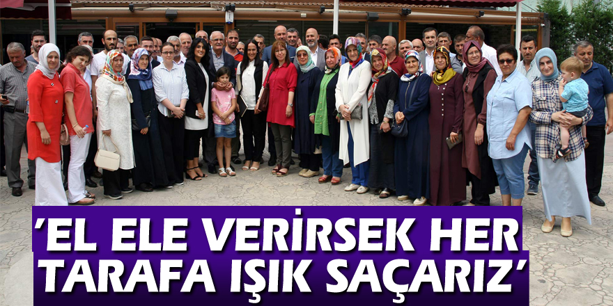 MİLLETVEKİLİ YILMAZ,’EL ELE VERİRSEK HER TARAFA IŞIK SAÇARIZ’