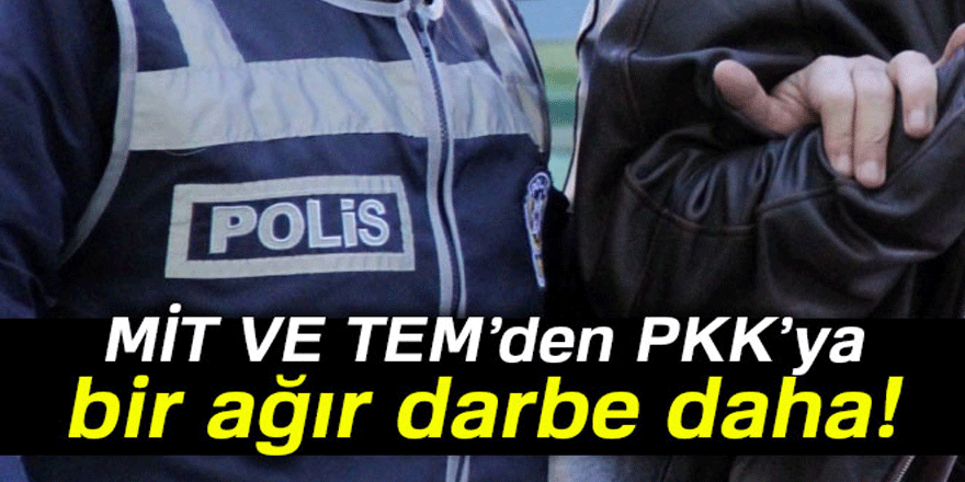 MİT VE TEM’den PKK’ya bir ağır darbe daha