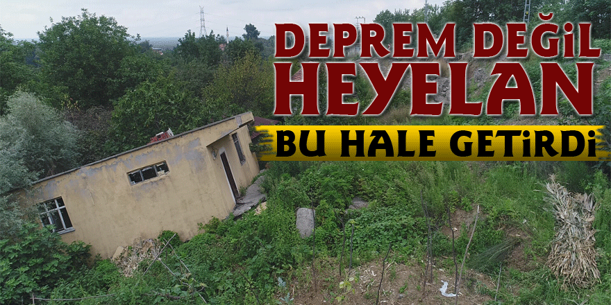 Deprem değil heyelan bu hale getirdi