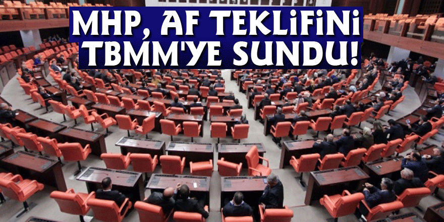 MHP, af teklifini TBMM'ye sundu!