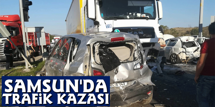 Samsun'da trafik kazası: 8 yaralı