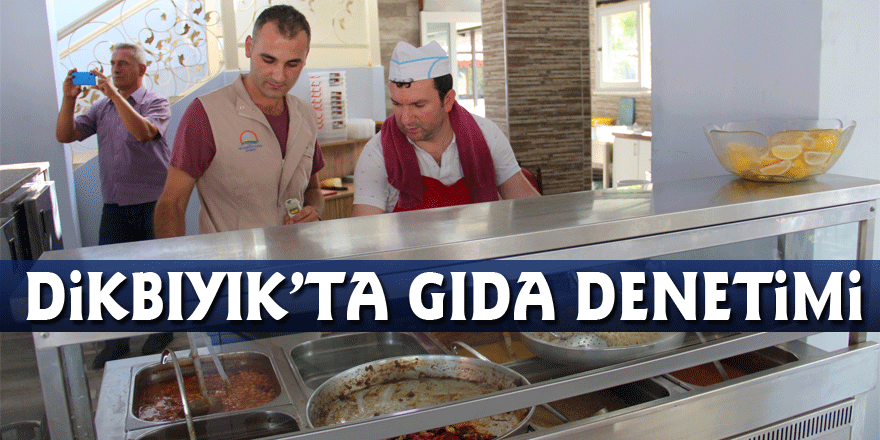 Dikbıyık’ta gıda denetimi