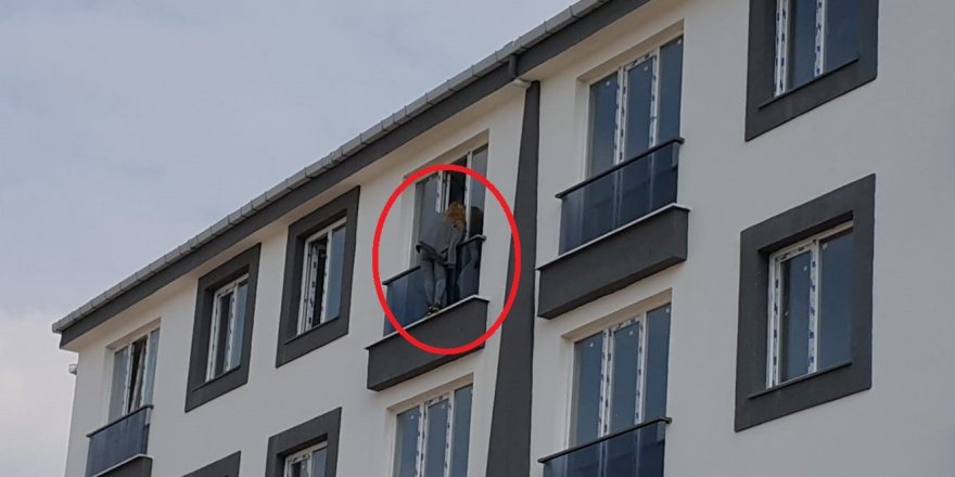 5. katın penceresinde intihar girişimi