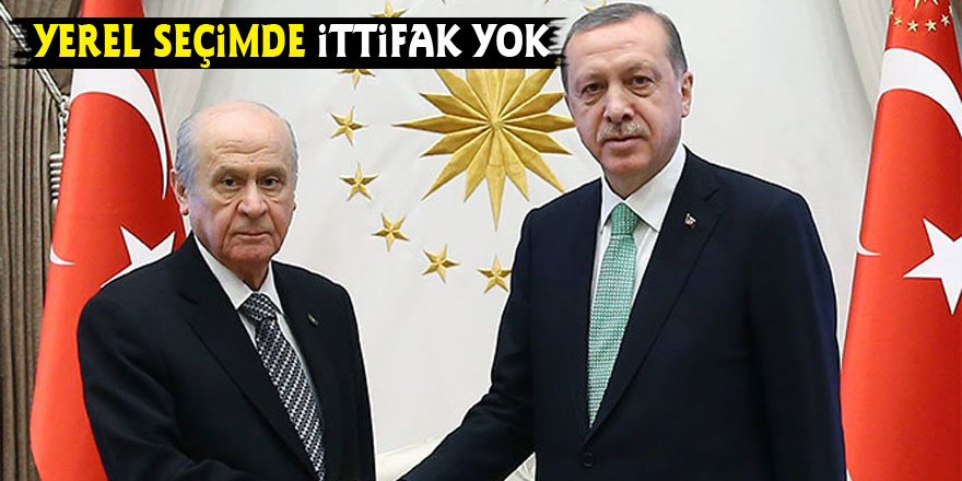 Yerel seçimde ittifak yok