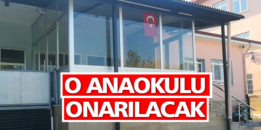 Vezirköprü'de çatlaklar oluşan anaokulu onarılacak