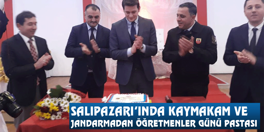 Salıpazarı’ında Kaymakam Ve Jandarmadan Öğretmenler Günü Pastası