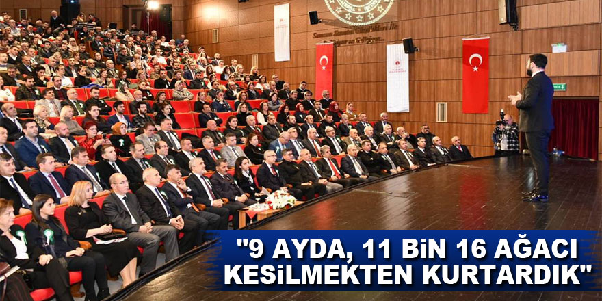 Vali Kaymak: "9 ayda, 11 bin 16 ağacı kesilmekten kurtardık"