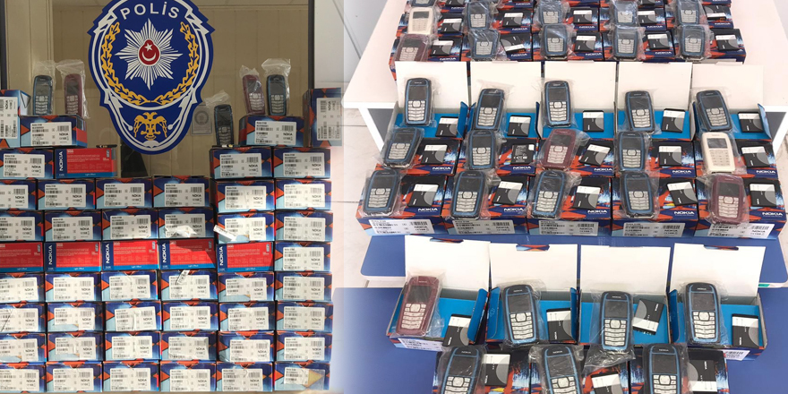  Bafra’da 50 adet kaçak cep telefonu ele geçirildi 