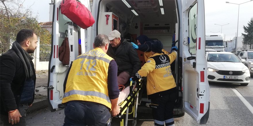 Bafra'da kaza: 1 yaralı 