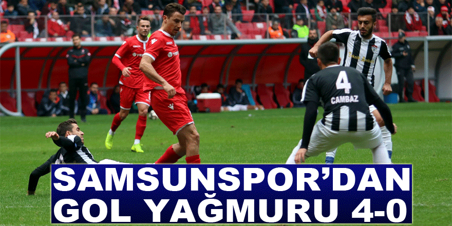 Samsunspor’dan gol yağmuru: 4-0