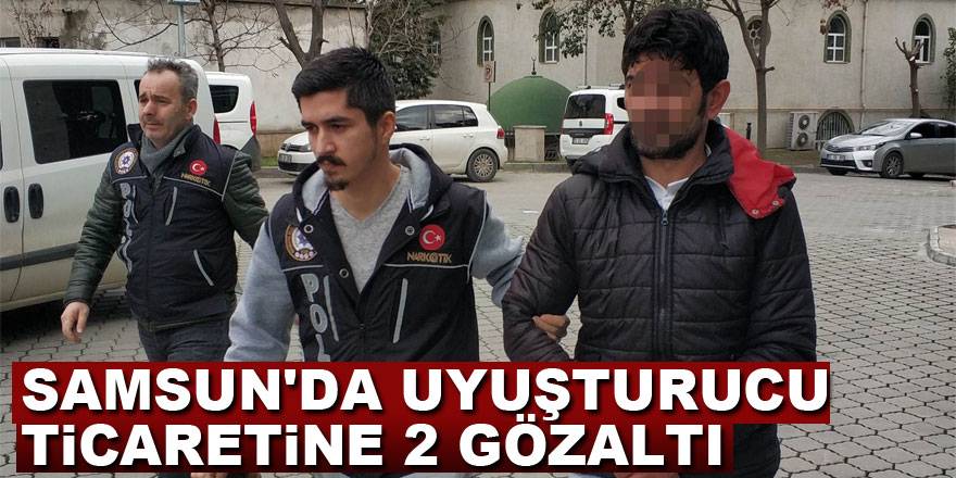 Samsun'da uyuşturucu ticaretine 2 gözaltı