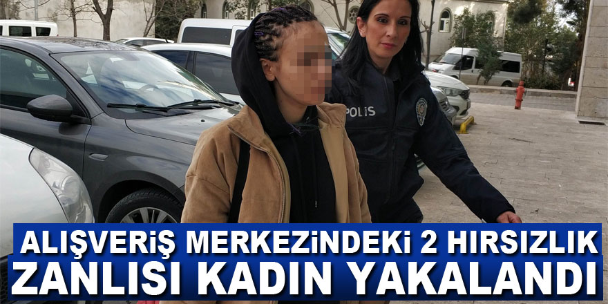 Alışveriş merkezindeki 2 hırsızlık zanlısı kadın yakalandı