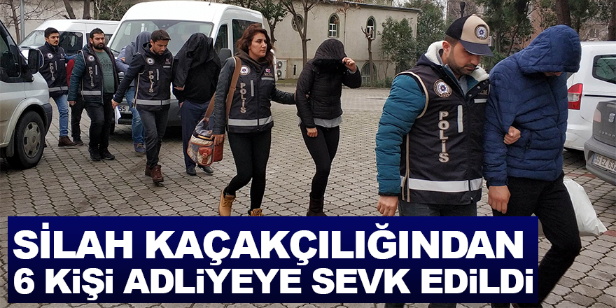 Samsun'da silah kaçakçılığından 6 kişi adliyeye sevk edildi