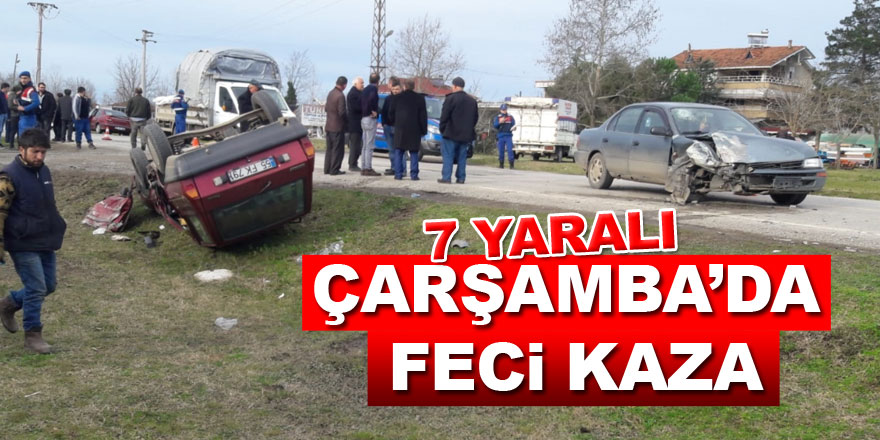 Çarşamba’da feci kaza