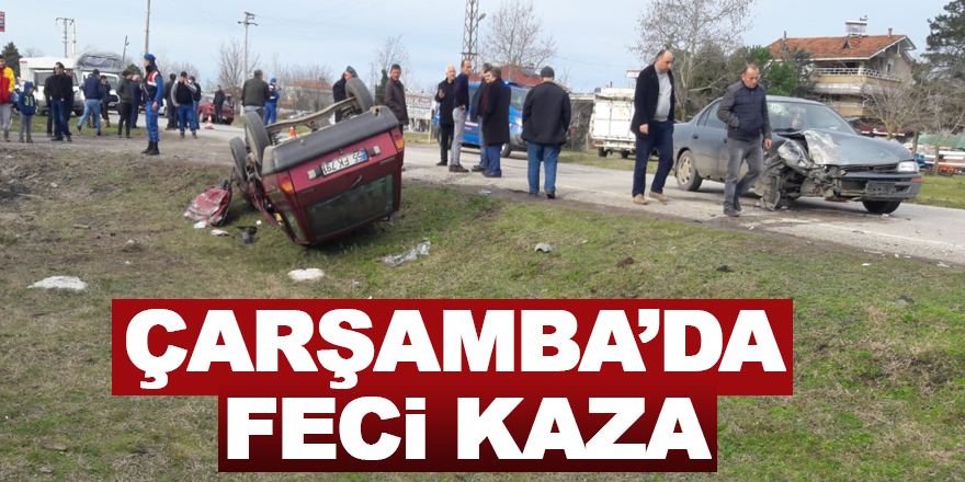 Çarşamba’da feci kaza: 7 YARALI