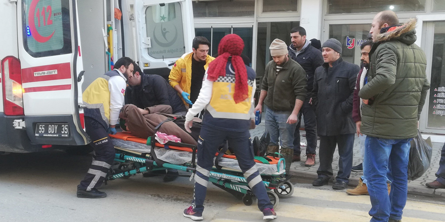 Bafra'da kaza: 1 yaralı 