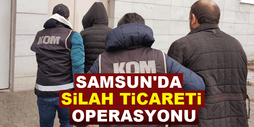 Samsun'da silah ticareti operasyonu: 11 gözaltı
