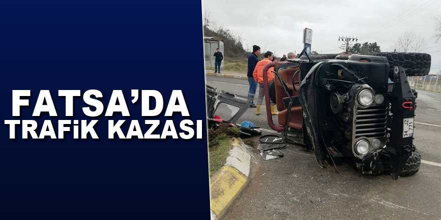 Fatsa’da trafik kazası: 1 yaralı