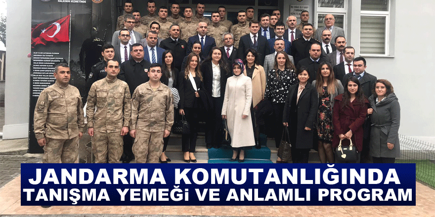 Jandarma Komutanlığında Tanışma Yemeği ve Anlamlı Program